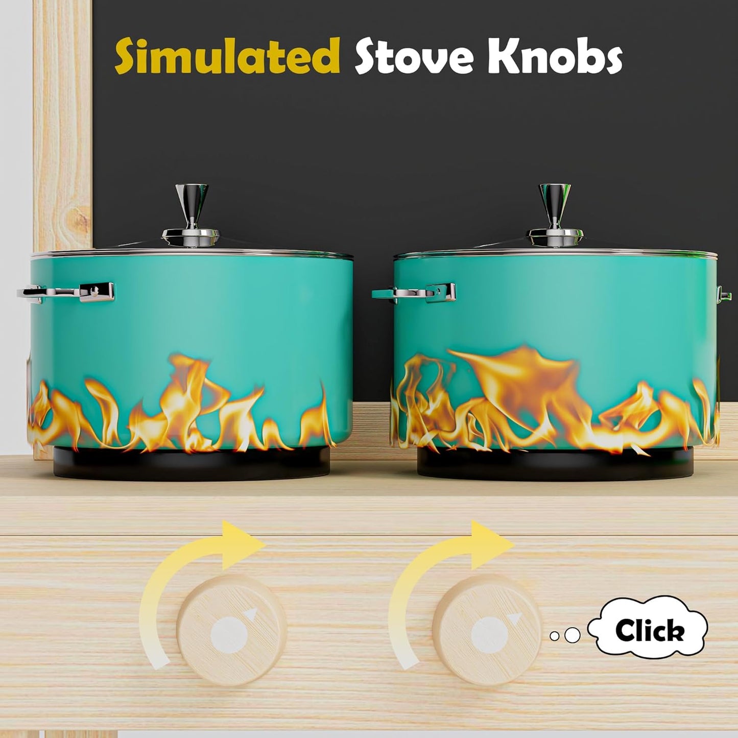 Outdoor toy kitchen made of solid fir wood – With faucet, double-sided table, shelf, sink and hob – Garden toys for children from 3 years